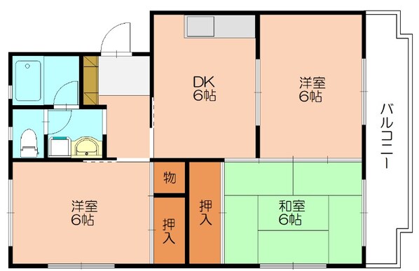 原町駅 徒歩13分 2階の物件間取画像